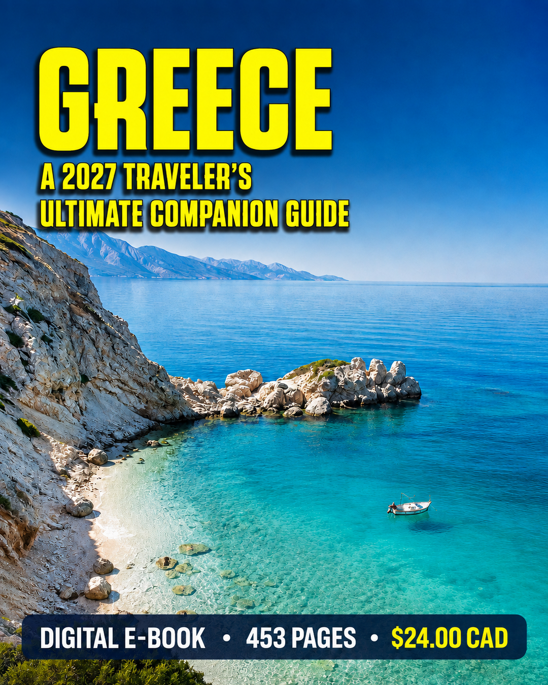GREECE — A 2027 TRAVELER’S ULTIMATE COMPANION GUIDE DIGITAL E-BOOK 453 PAGES $24.00 CAD