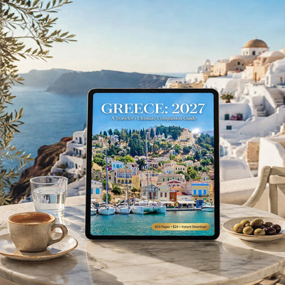 GREECE + A 2027 TRAVELER’S ULTIMATE COMPANION GUIDE DIGITAL E-BOOK 453 PAGES $24.00 CAD